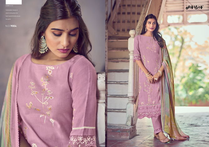 Basant By Jay Vijay Embroidery Linen Printed Designer Salwar Suits Wholesale Price In Surat